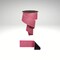 D’Lux 2.5" Fuchsia/Pink Glitter Wired Ribbon – Fine Sparkle Fused Fabric Ribbon for Christmas-LX309883